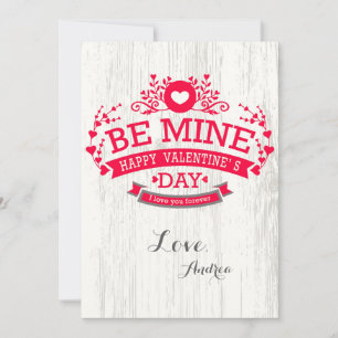 Seien Sie meine Valentintagskarte Feiertagskarte