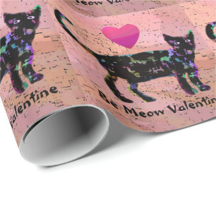 Seien Sie Meow-Valentinsgruß-Packpapier Geschenkpapier