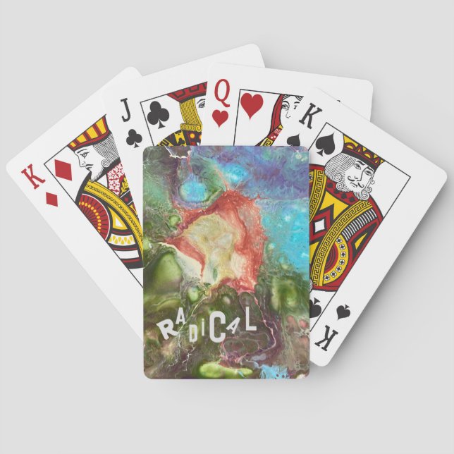 Seien Sie mutig - seien Sie RADIKAL! Tragetasche Spielkarten (Rückseite)