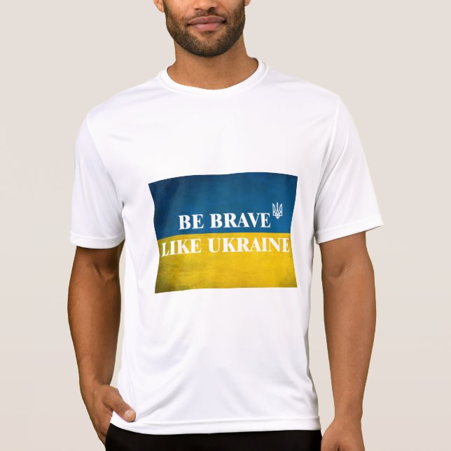 Seien Sie mutig wie ein strukturiertes Zitat aus d T-Shirt (Vorderseite)