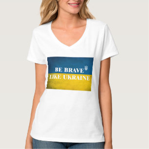 Seien Sie mutig wie ein strukturiertes Zitat aus d T-Shirt