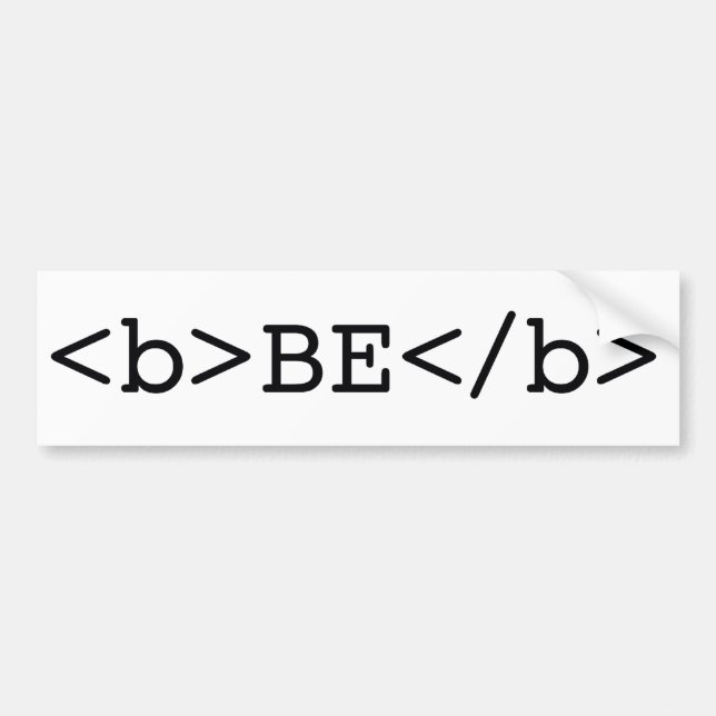 SEIEN Sie MUTIGER HTML-Autoaufkleber Autoaufkleber (Vorne)