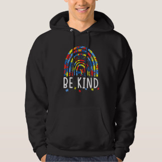 Seien Sie nett Autismus Bewusstsein Rainbow T-Shir Hoodie