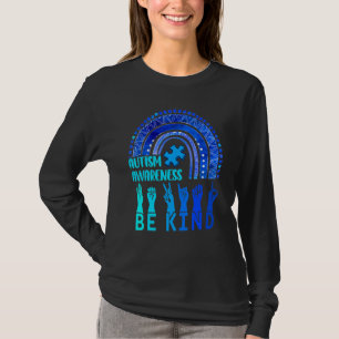 Seien Sie nett Autismus Bewusstsein Rainbow Trendy T-Shirt