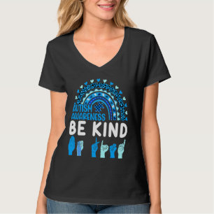 Seien Sie nett Autismus Bewusstsein Rainbow Trendy T-Shirt