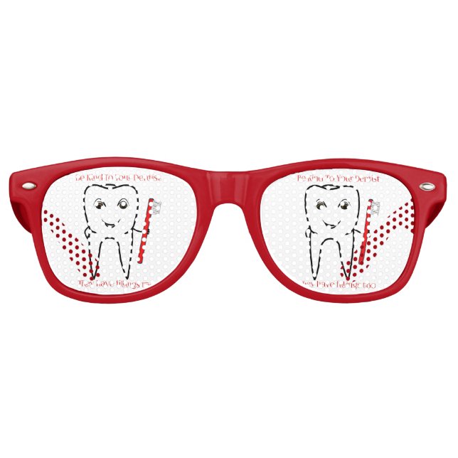 Seien Sie nett zu Ihrem Zahnarzt. Sonnenbrille (Vorderseite)