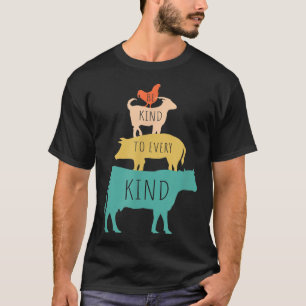 Seien Sie nett zu jeder Art von Tierliebhabern Veg T-Shirt