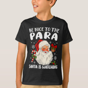 Seien Sie nett zum Para Santa, der sich den Weihna T-Shirt