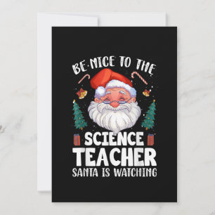 Seien Sie nett zum Wissenschaftslehrer Weihnachten