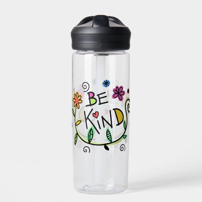 Seien Sie nette Zitate Niedliche Typografie Trinkflasche (Vorderseite)