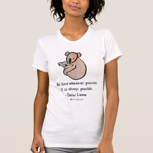 Seien Sie nettes Koala-Trägershirt T-Shirt (Vorderseite)