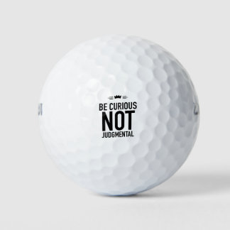 Seien Sie neugierig schwarz Golfball