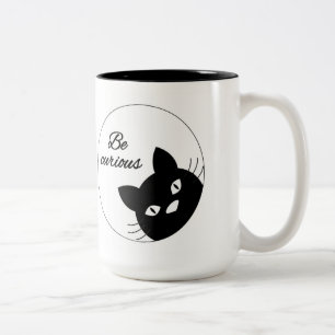 Seien Sie neugierig Zweifarbige Tasse