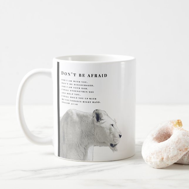 Seien Sie nicht abscheulich von Bibelverse Art Lio Kaffeetasse (Mit Donut)
