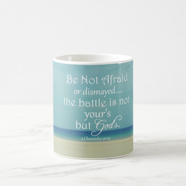 Seien Sie nicht davor gefeit Bibelverse Kaffeetasse (Mittel)