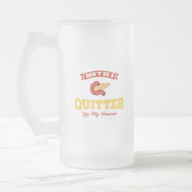 Seien Sie nicht ein Drückeberger wie mein Mattglas Bierglas (Links)