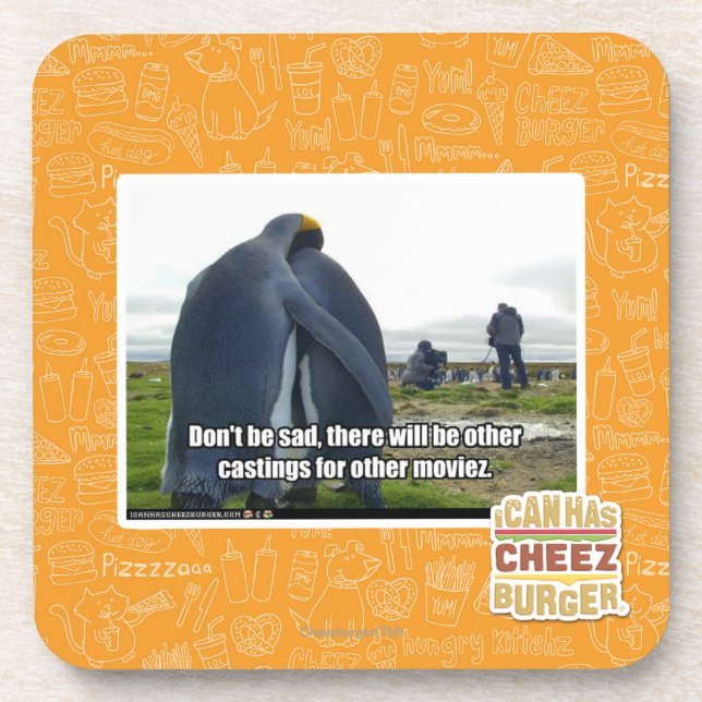 Seien Sie nicht traurig Getränkeuntersetzer (Vorderseite)