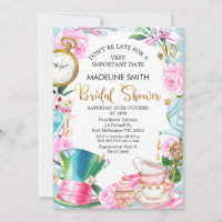 Seien Sie nicht zu spät in Wonderland Bridal Dusch