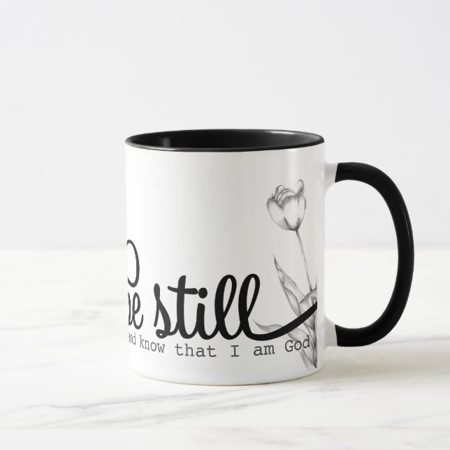 Seien Sie noch Bionzept Schwarz und Weiß Tasse (Rechts)