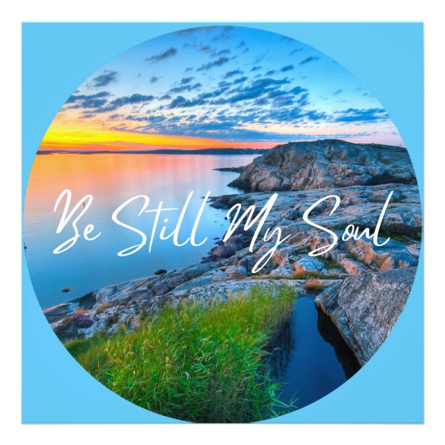 Seien Sie noch mein Soul Nature Ocean Sunset Fotodruck (Vorne)
