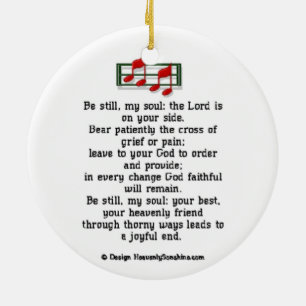 Seien Sie noch meine Soul-christliche Hymne Keramikornament