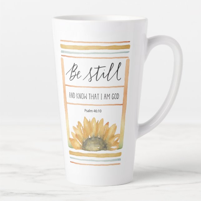Seien Sie noch Sonnenblumenschrift Tasse (Rechts)