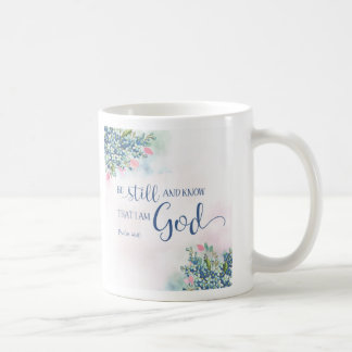 Seien Sie noch und wissen Sie, dass ich Gott bin, Kaffeetasse