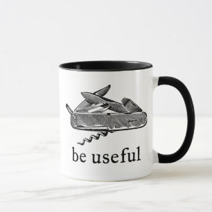 Seien Sie nützliche Tasse