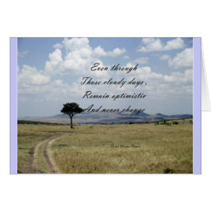 seien Sie optimistisch