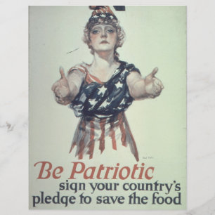Seien Sie Patriotic Scrapbook Paper
