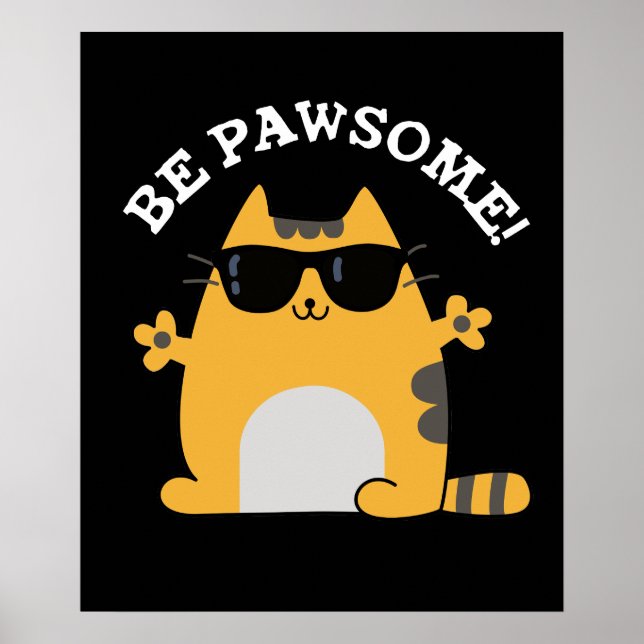 Seien Sie Päw-einige lustige Phantastische Katze P Poster (Vorne)