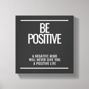 Seien Sie positiv Canvas Print - Inspiration Wall Leinwanddruck