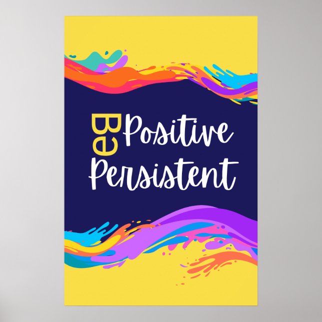 Seien Sie positiv, selbst Motivierend Zitate: Poster (Vorne)