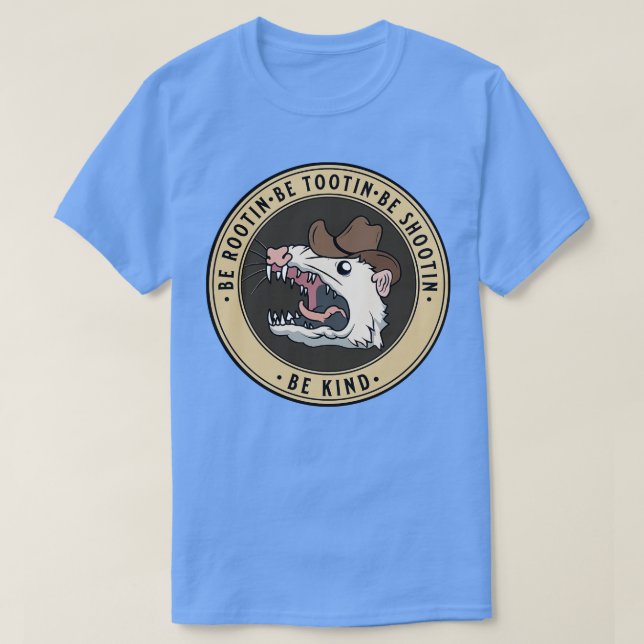 Seien Sie rootin zu tootin geschossen werden freun T-Shirt (Design vorne)