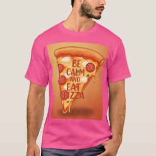 Seien Sie ruhig und essen Sie Pizza-T - Shirt