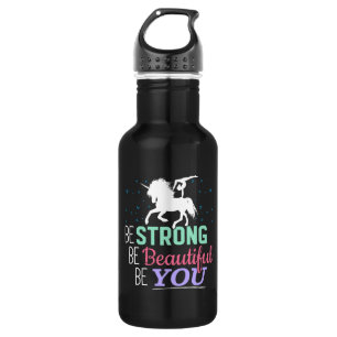 Seien Sie schön - Gymnastik Einhorn Edelstahlflasche