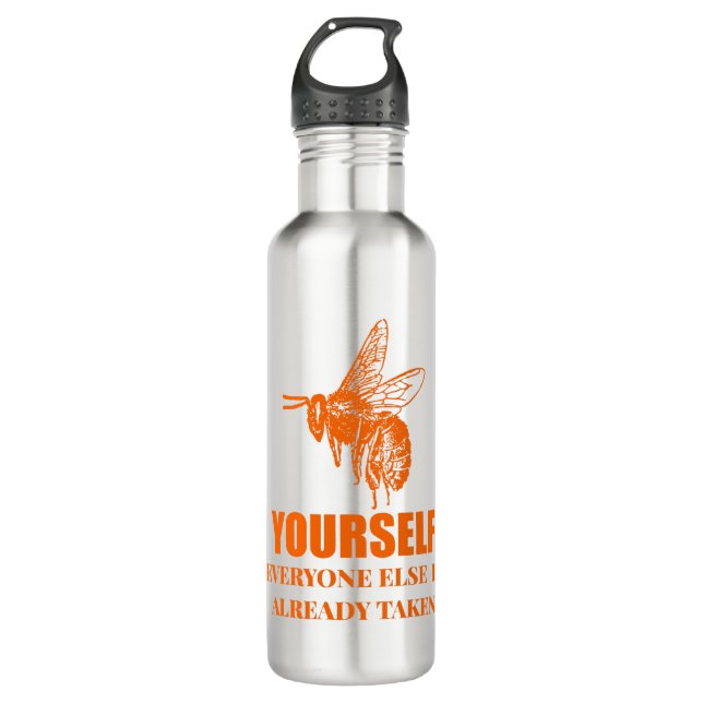 Seien Sie selbst Edelstahlflasche (Vorderseite)