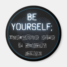 Seien Sie selbst ein rundes Magnet