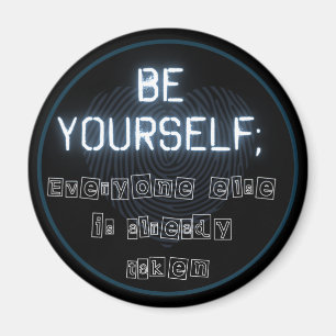 Seien Sie selbst ein rundes Magnet