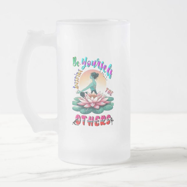 Seien Sie selbst Inspiriert die anderen Mattglas Bierglas (Links)