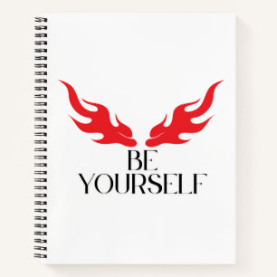 Seien Sie selbst - Minimalistisches Angebotsdesign Notizbuch