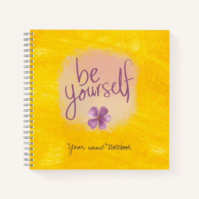 Seien Sie selbst Notizbuch (Vorderseite)