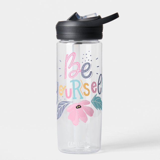 Seien Sie selbst | Pastell - Blume Trinkflasche (Links)