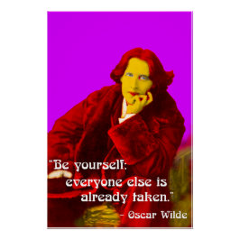 Seien Sie selbst Poster