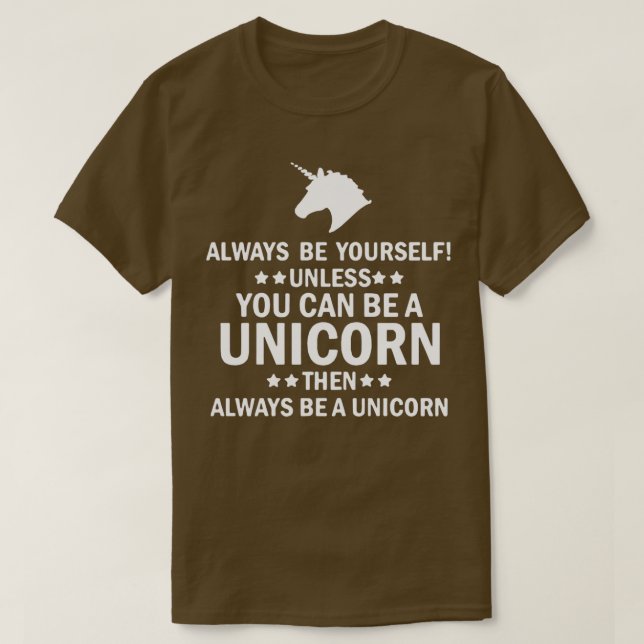 Seien Sie selbst, wenn Sie nicht ein eingewürfelte T-Shirt (Design vorne)