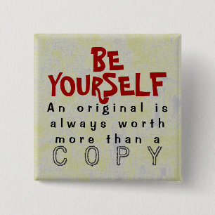 SEIEN Sie SICH - Knopf-Gemeinplatz Button