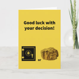 Seien Sie sicher oder sind Sie starrer - Ermutigun Karte