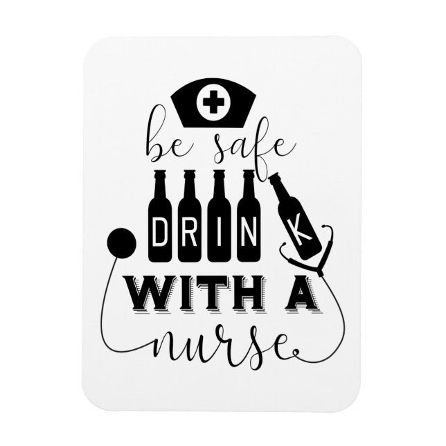 Seien Sie sicher, wenn Sie mit einer Krankenschwes Magnet (Vertikal)