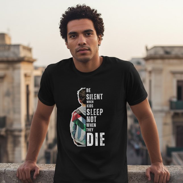 SEIEN SIE SILENT Black T - Shirt für den Menschen (Von Creator hochgeladen)