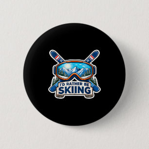 Seien Sie Skifahrer Skilift Skibrille Berg Button